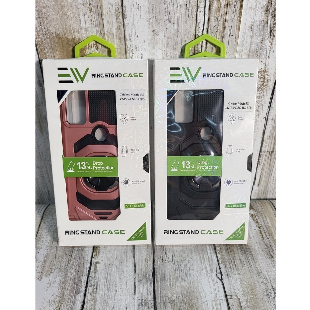 Cricket Magic 5G Phone Case EW Ring Stand Shockproof Protective Cover‎ Quility 2 - Picture 5 of 5